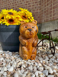 Hand Carved Wooden Bear Statue