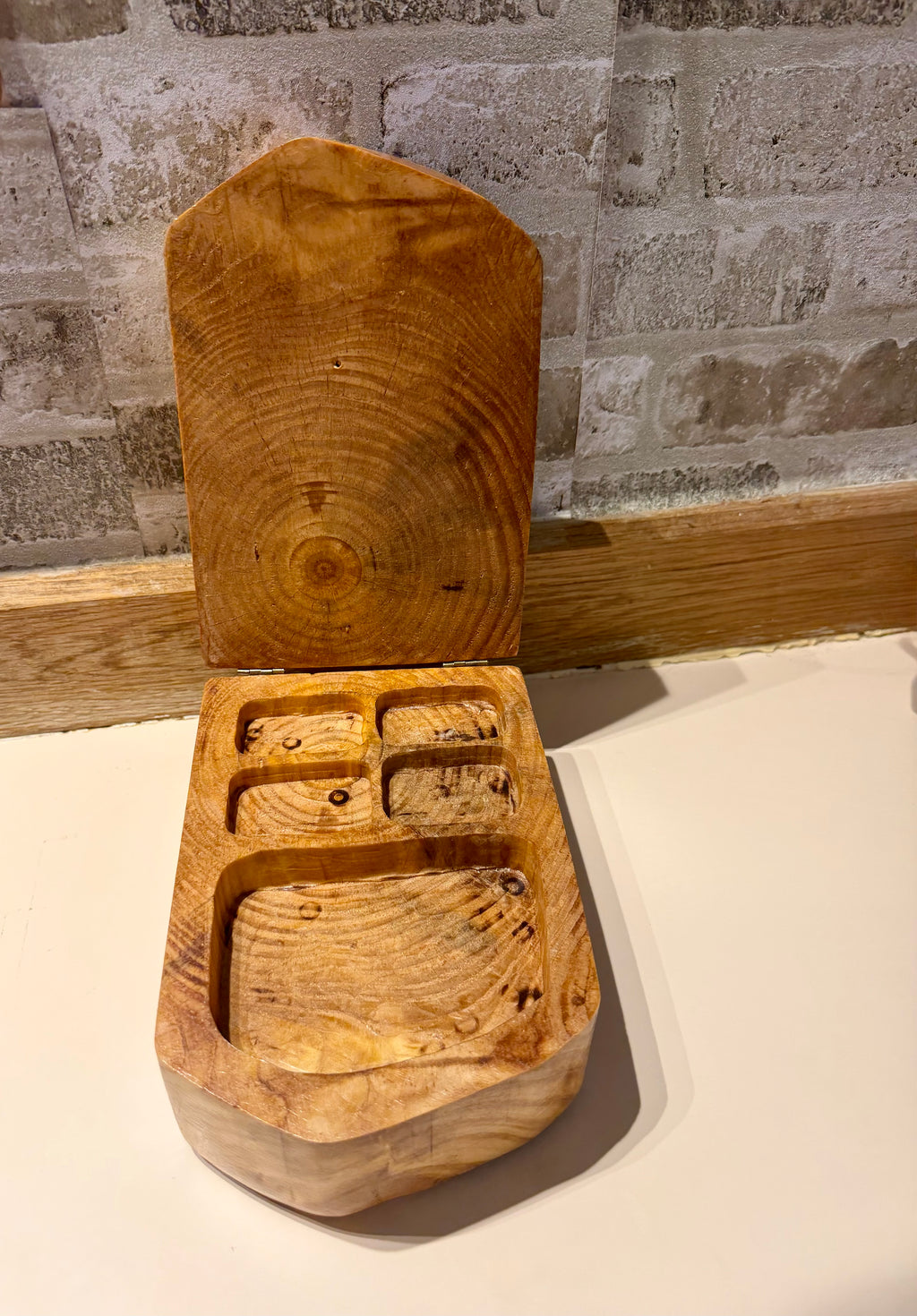 Handcrafted Natural Wood Keepsake Box | Rustic Jewelry & Trinket Storage | One-of-a-Kind