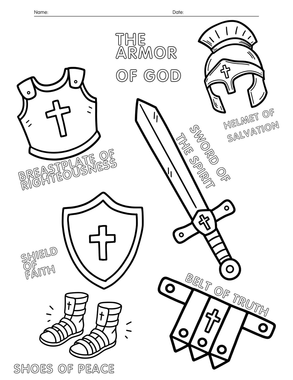 Kingdom Come Kids Coloring Pages | Coloring Book | Printables | Kids Activity Book | 15 Pages