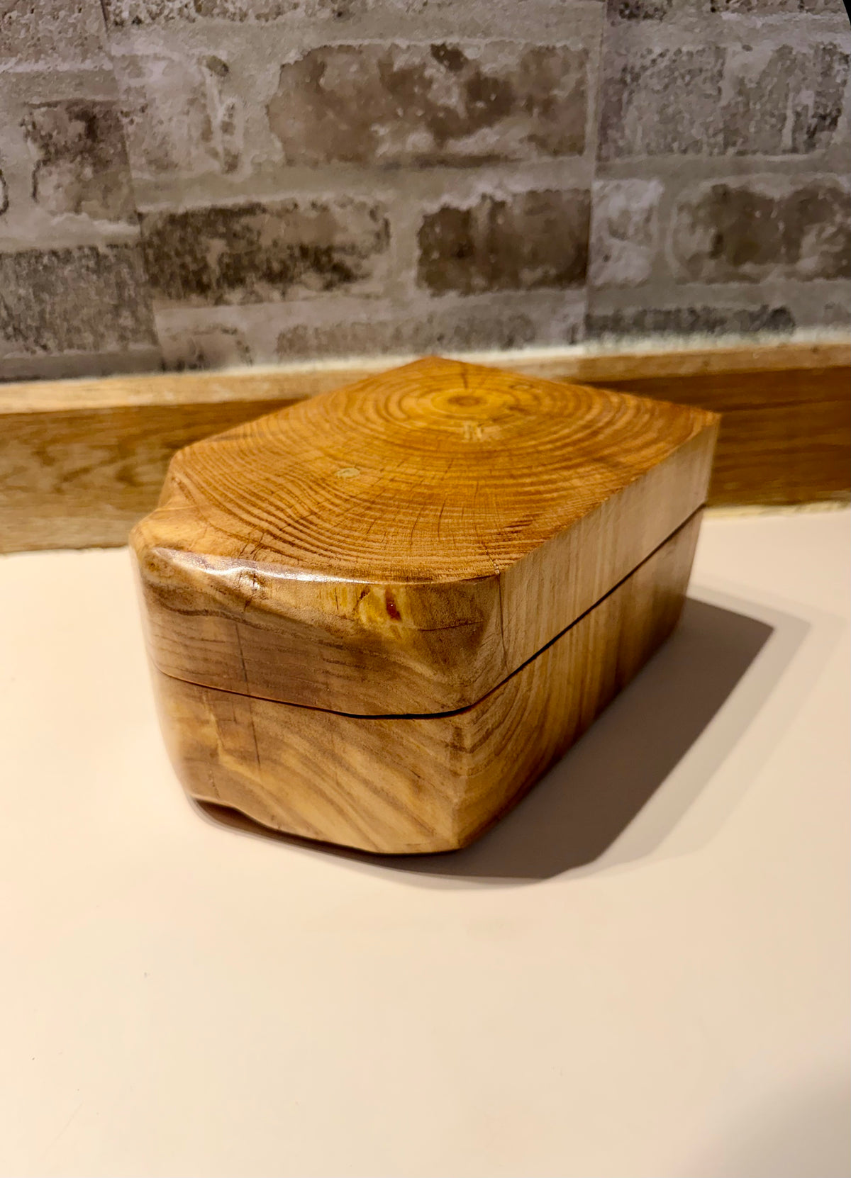 Handcrafted Natural Wood Keepsake Box | Rustic Jewelry & Trinket Storage | One-of-a-Kind