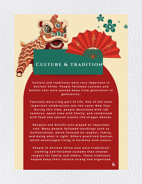 All About Ancient China Bundle | China | Learning Bundle | Packets | Printables