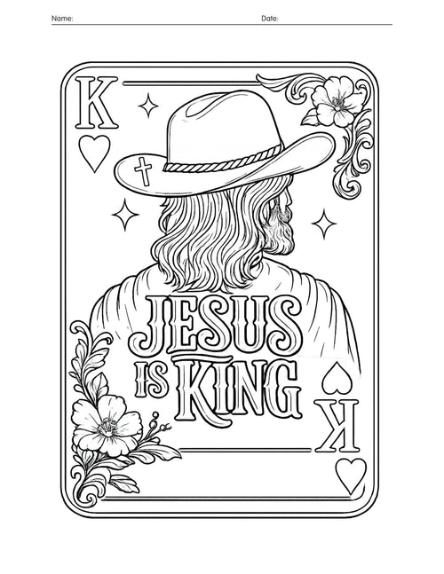 Christian Adult Coloring Book | Kingdom Come | 13 Printable Bible Verse Coloring Pages PDF