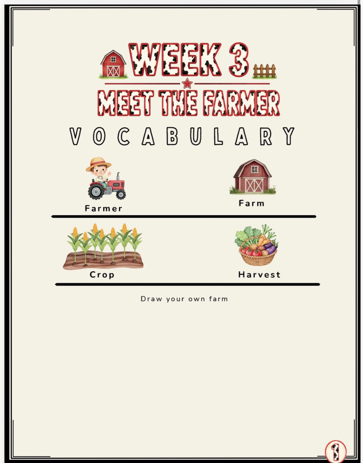Farm To Table Science Unit
