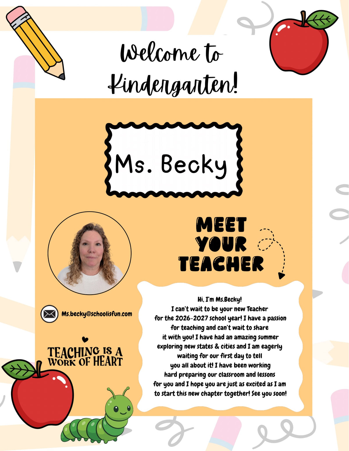Editable Kindergarten Meet the Teacher Canva Template Bundle | Back to School Classroom Forms